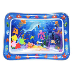 Colchoneta de juego de agua para bebés, cojín inflable de PVC, almohadilla de agua para niños pequeños, juguetes de actividades de desarrollo de educación temprana