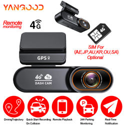 Cámara de salpicadero 4G UHD, Mini Control por aplicación, DVR para coche, tarjeta SIM opcional, grabación en tiempo Real, transmisión en vivo, Monitor de estacionamiento 24H, caja negra