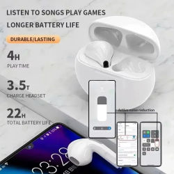 Auriculares inalámbricos Tws con Bluetooth, auriculares estéreo deportivos para música, auriculares mini Bluetooth con Control táctil para todos los teléfonos inteligentes
