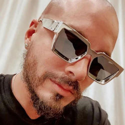 Gafas de Sol de Lujo Retro Negras Ruiao Millionaire Shades 2026 para Hombre, Gafas de Sol Cuadradas de Marca Famosa de Diseñador para Hombre y Mujer