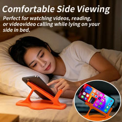 Soporte para teléfono de cama para dormir de lado, 360 grados ° Soporte Ajustable para Teléfono con Base Antideslizante, Soporte Manos Libres para Cama o Sillón
