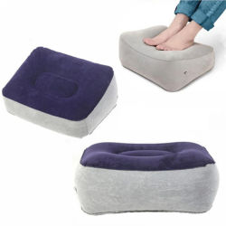 Almohada inflable para reposapiés, cojín de PVC para reposapiés, almohada de aire para viajes, oficina, hogar, para relajar las piernas, herramientas para debajo del escritorio