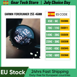 Reloj Deportivo Inteligente Garmin Forerunner 255 de 46 mm con NFC, 4 GB de RAM, Bluetooth, WIFI, Estilo Básico
