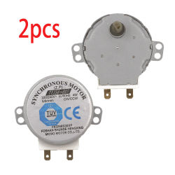 2 unids/lote AC 220-240V 4W 6RPM 48mm Micro Motor síncrono para soplador de aire caliente 50/60Hz CW/CCW TYJ50-8A7 motor de bandeja de horno microondas