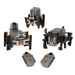 Bloques de construcción MOC Technic, robot hexápodo con control remoto, modelo de araña biológica, kit de montaje, motor con función de control, juguetes educativos para bricolaje.
