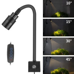 Luz LED súper delgada para acuario, iluminación para plantas, luz de cultivo USB-5V, 3W, iluminación para plantas acuáticas, lámpara con Clip impermeable para pecera