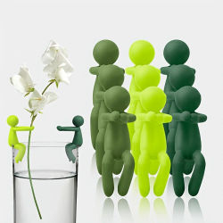 Soporte para plantas de 3 colores - El soporte para flores de plástico presenta un diseño único, conveniente para el cultivo de plantas y el almacenamiento de flores, V