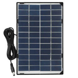 Panel Solar policristalino de 15W y 12V, cargador Solar adecuado para luz de jardín, RV, paneles solares para exteriores, monitoreo de seguridad de cámara