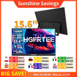Monitor Portátil HGFRTEE de 15.6 Pulgadas, Pantalla Externa FHD-IPS para Laptop, Pantalla Extendida para Juegos con HDMI Tipo-C