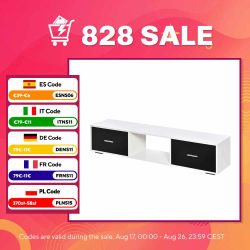 HOMCOM Mueble para TV de hasta 60" con 2 Cajones y Compartimento Abierto