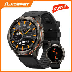 Reloj inteligente KOSPET TANK T3 Ultra 2 para hombres GPS batería extraflonga de acero inoxidable 5ATM IP69K impermeable 24/7 Monitor de salud