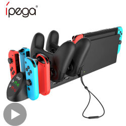 Cargador de batería de Control para Nintendo Switch Joy Con Joycon consola base de carga controlador Nintendoswitch soporte Gamepad