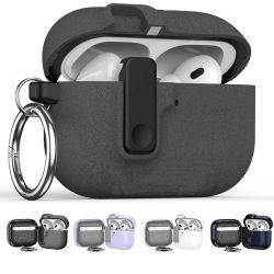 Funda protectora para auriculares inalámbricos para Apple AirPods 4 3 Pro 2 1 con hebilla de bloqueo de seguridad carcasa a prueba de golpes accesorios para auriculares