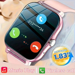 Reloj inteligente deportivo de 1,83 pulgadas, Monitor de salud, reloj inteligente resistente al agua, relojes de llamada inalámbrica para hombres y mujeres, IOS, Android 2025