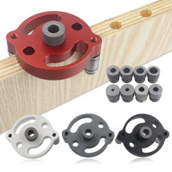 Plantilla vertical mejorada para espigado de 3-10 mm, perforadora de madera, guía de taladro autocentrante para conexión de muebles DIY