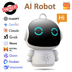 Robot inteligente Tuya AI, WiFi, juguetes de educación temprana para niños, reconocimiento de voz y máquina de aprendizaje educativo interactiva por voz