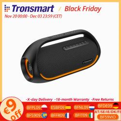 Altavoz Bluetooth Tronsmart Bang Altavoz portátil para fiestas con audio de alta resolución sin pérdidas, graves pesados, control por aplicación, mango portátil