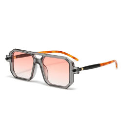 Gafas de Sol Poligonales Rectangulares de Moda, Gafas de Sol Cuadradas para Mujer y Hombre, Gafas de Sol para Viajes de Verano
