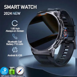 Para Huawei Xiaomi GPS Track reloj inteligente hombres 1,85 pulgadas HD AMOLED pantalla 710 Mah batería deporte Bluetooth llamada Smartwatch nuevo