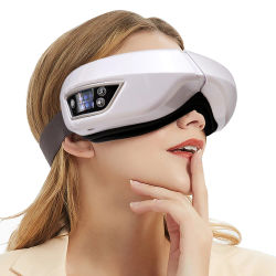 Masajeador de ojos inteligente plegable vibración Airbag comprimir instrumento de masaje ocular Bluetooth música cuidado de los ojos gafas relajación de los ojos fatiga
