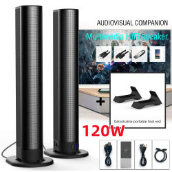BS-56 TV de alta potencia ordenador Echo pared Altavoz Bluetooth multifuncional HIFI Subwoofer entrada de luz auxiliar altavoz de TV de cine en casa