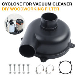 Nueva cubierta separadora ciclónica para aspiradora, colector de polvo, filtro turboalimentado para bricolaje, colector de polvo ciclónico industrial para talleres y hogares.