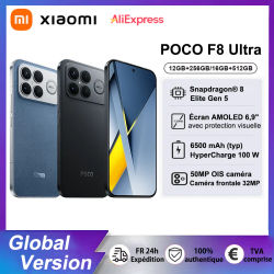 Teléfono Inteligente POCO F8 Ultra Versión Global Snapdragon ® 8 Elite Gen 5 6500Mah 6.9" 120Hz Pantalla Hyperrgb Amoled 100W Hypercharge