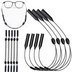 Retenedor de gafas Universal ajustable, gafas de sol deportivas, correa Unisex, soporte para gafas de seguridad con accesorios grandes de cabeza redonda