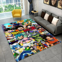 Alfombra de dibujos animados de Dragon Ball para sala de juegos, dormitorio, sala de estar, sofá, decoración del hogar, alfombra para área infantil, tapete antideslizante