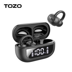 TOZO-auriculares abiertos con Clip para la oreja, cascos inalámbricos con Bluetooth TWS, micrófono con ganchos para las orejas para correr y deportes
