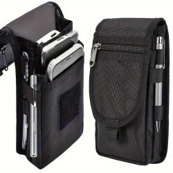 Bolsa para teléfono móvil, riñonera informal, bolsa de inserción de bolígrafo, tapa abatible, bolsa colgante para cintura para teléfono móvil, riñonera para teléfono móvil