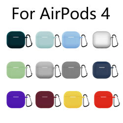 Funda de silicona para auriculares inalámbricos AirPods 4, 4. a generación, 2024, funda para AirPods4, Air Pods 4, Coque suave de TPU con gancho