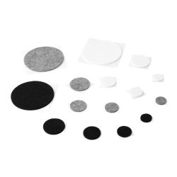 Almohadillas Redondas de Fieltro de 3mm de Grosor para Patas de Muebles, Autoadhesivas, Antideslizantes, Silenciosas, Protectoras de Piso contra Rayones para Sillas y Escritorios