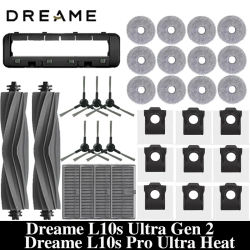 Dreame-accesorios de repuesto para aspiradora Ultra Gen2 / L10s Pro Ultra, Cepillo Lateral principal, filtro HEPA, bolsa de polvo para fregona
