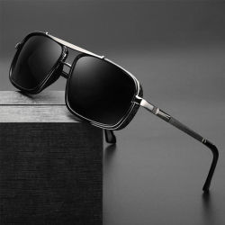 1/2/3 Uds nuevo estilo elegante gafas de sol Retro para coche engrosadas doble haz Punk gafas de sol de Metal para hombres 877