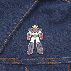 Broche esmaltado de Robot Mazinger Z de Anime, insignia de Metal de dibujos animados divertidos, abrigo de solapa, mochila, sombrero, Pin, accesorios de joyería para disfraz, regalo