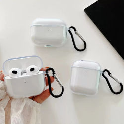 Funda transparente para auriculares de TPU suave con gancho para Airpods Pro 2 de segunda generación Air Pods 4 3 2 1 3.a generación 2024