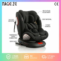 Asiento de Coche Giratorio para Bebés para Mayor Comodidad en Viajes Diarios, 360° ° Asiento de seguridad para coche con rotación libre y reposapiés ajustable, sistema de viaje para niños de 0 a 12