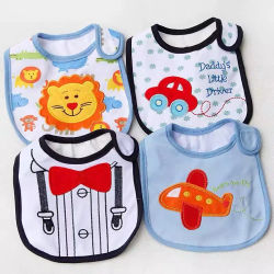 Ventas de Baberos de algodón para bebés Baberos infantiles impermeables (enviar por niños o niñas)