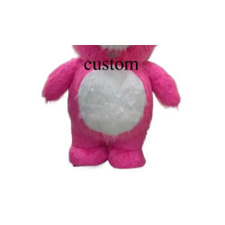 Disfraz de oso inflable para adultos, ideal para fiestas temáticas de Halloween, juegos de rol y espectáculos de cómics. No incluye pilas ni cargador.