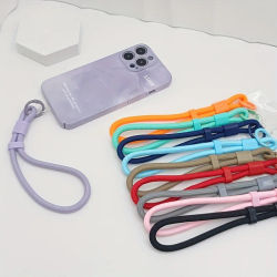 Cordón corto ajustable para teléfono móvil, parche colorido Universal, correa para muñeca, cuerda de mano para accesorios de funda de teléfono móvil, 1 ud.