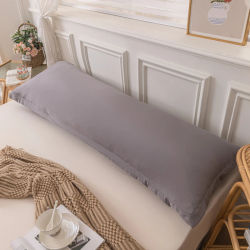Funda de almohada doble larga de una pieza, funda de almohada para parejas en casa, funda de almohada extendida (excluido el núcleo)