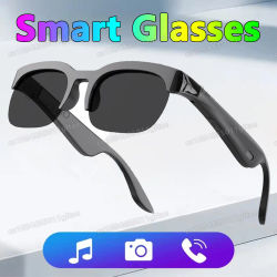 Nuevas gafas inteligentes con Control de cámara, gafas de sol para música 2025, auriculares inalámbricos con Bluetooth para llamadas, gafas de Audio HIFI para Android