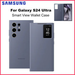 Funda Original para teléfono inteligente Samsung Smart View Wallet para Galaxy S24 Ultra Smart View Wallet Flip Case EF-ZS928