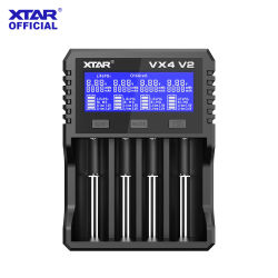 Cargador de baterías XTAR VX4 V2 18650 AA/AAA Li-ion LiFePO4 Ni-MH, cargador rápido de 20W, probador de capacidad de batería