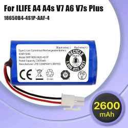 Nueva batería de litio de 14,8 V 2600mAh 14,4 V 3200mAh para ILIFE A4 A4s V7 A6 V7s Plus Robot aspirador ILife 4S1P capacidad real