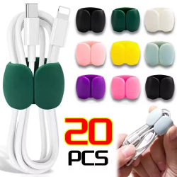 Organizador de cables multifunción, soporte USB, clip de gestión de cables, sujetador de cables para auriculares, cargador de teléfono, clips para cables, 10/5/1 Uds.