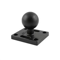 Soporte de Montaje RAM Ball Mount de 1 Pulgada para Monitor Lowrance, GPS y Amplificadores, con Base de Bola de 25mm y Placa Cuadrada, Accesorios de Montaje