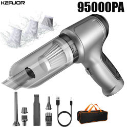 Aspirador de coche inalámbrico portátil Mini aspirador de mano potente 95000PA aspirador de succión fuerte para el hogar del coche