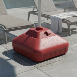 Base de sombrilla de 28L para rellenar con agua, accesorio para muebles de exterior, base con peso portátil para jardín, balcón
